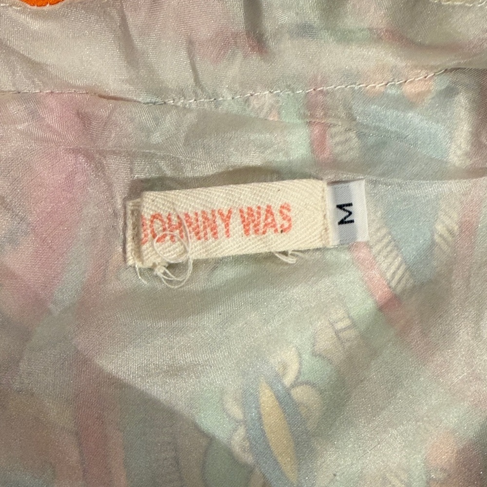 Johnny Was Multicolor Patchwork Satin style long … - image 4